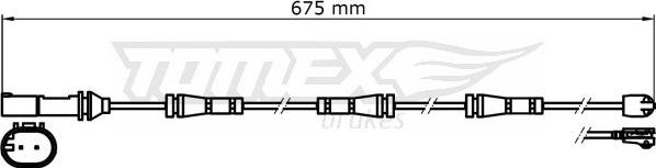 TOMEX brakes TX 31-35 - Сигналізатор, знос гальмівних колодок avtolavka.club