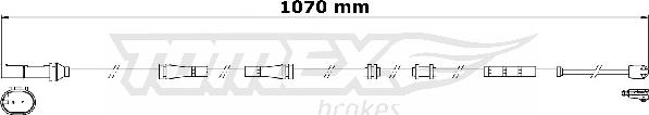 TOMEX brakes TX 31-30 - Сигналізатор, знос гальмівних колодок avtolavka.club