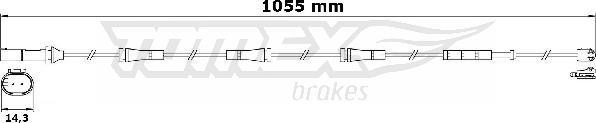 TOMEX brakes TX 31-31 - Сигналізатор, знос гальмівних колодок avtolavka.club