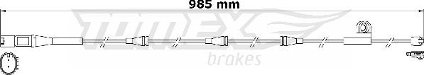 TOMEX brakes TX 31-20 - Сигналізатор, знос гальмівних колодок avtolavka.club