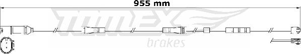TOMEX brakes TX 31-22 - Сигналізатор, знос гальмівних колодок avtolavka.club