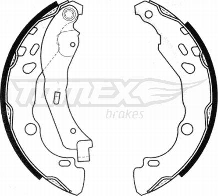 TOMEX brakes TX 20-99 - Комплект гальм, барабанний механізм avtolavka.club