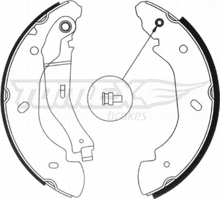 TOMEX brakes TX 20-94 - Комплект гальм, барабанний механізм avtolavka.club