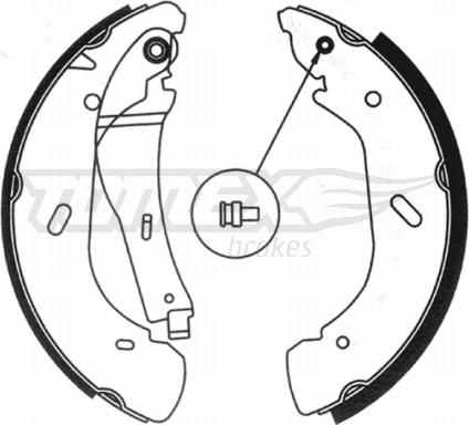 TOMEX brakes TX 20-95 - Комплект гальм, барабанний механізм avtolavka.club