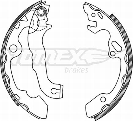TOMEX brakes TX 20-92 - Комплект гальм, барабанний механізм avtolavka.club