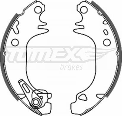 TOMEX brakes TX 20-44 - Комплект гальм, барабанний механізм avtolavka.club