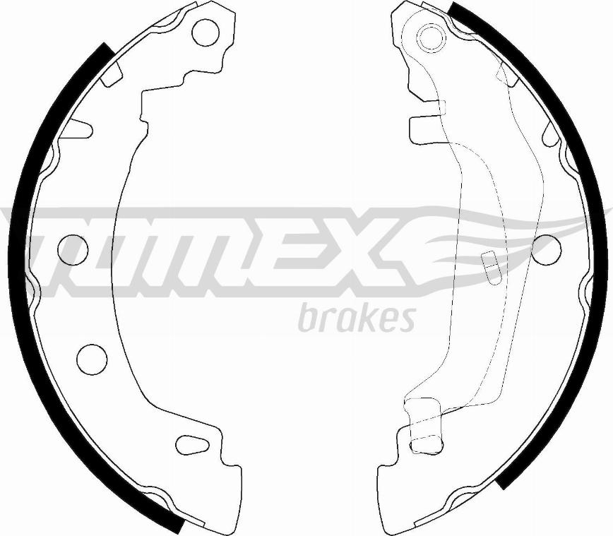 TOMEX brakes TX 20-43 - Комплект гальм, барабанний механізм avtolavka.club