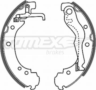 TOMEX brakes TX 20-47 - Комплект гальм, барабанний механізм avtolavka.club