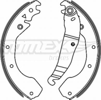 TOMEX brakes TX 20-56 - Комплект гальм, барабанний механізм avtolavka.club