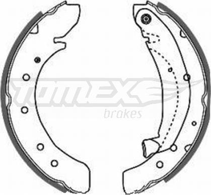 TOMEX brakes TX 20-50 - Комплект гальм, барабанний механізм avtolavka.club