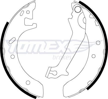 TOMEX brakes TX 20-51 - Комплект гальм, барабанний механізм avtolavka.club