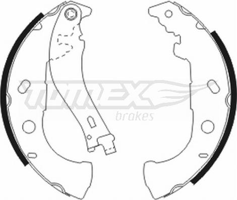 TOMEX brakes TX 20-52 - Комплект гальм, барабанний механізм avtolavka.club