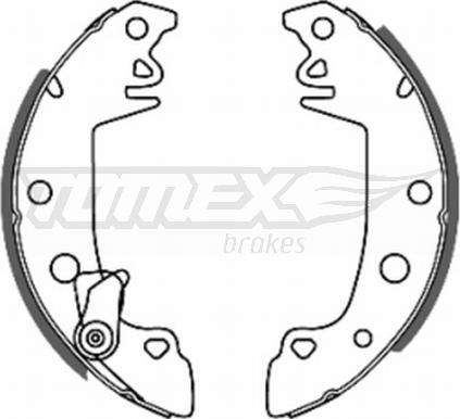 TOMEX brakes TX 20-68 - Комплект гальм, барабанний механізм avtolavka.club