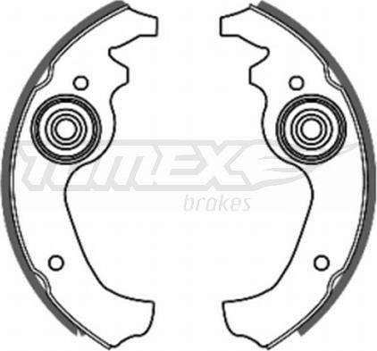 TOMEX brakes TX 20-02 - Комплект гальм, барабанний механізм avtolavka.club