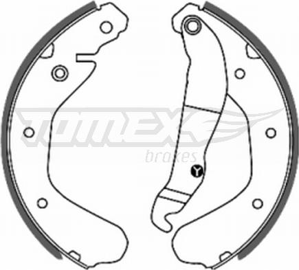 TOMEX brakes TX 20-15 - Комплект гальм, барабанний механізм avtolavka.club