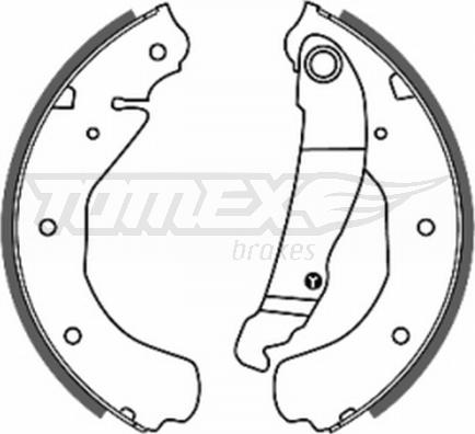 TOMEX brakes TX 20-16 - Комплект гальм, барабанний механізм avtolavka.club