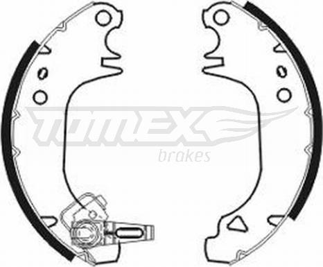 TOMEX brakes TX 20-80 - Комплект гальм, барабанний механізм avtolavka.club