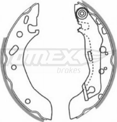 TOMEX brakes TX 20-83 - Комплект гальм, барабанний механізм avtolavka.club