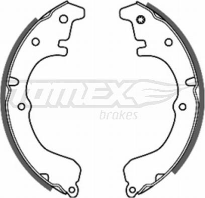 TOMEX brakes TX 20-39 - Комплект гальм, барабанний механізм avtolavka.club