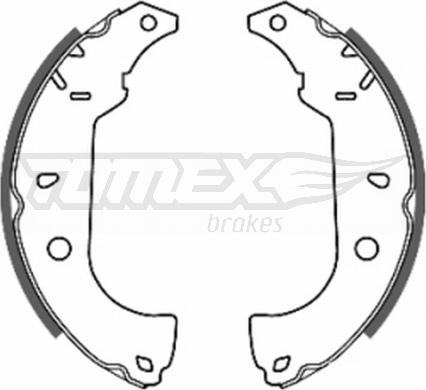 TOMEX brakes TX 20-26 - Комплект гальм, барабанний механізм avtolavka.club