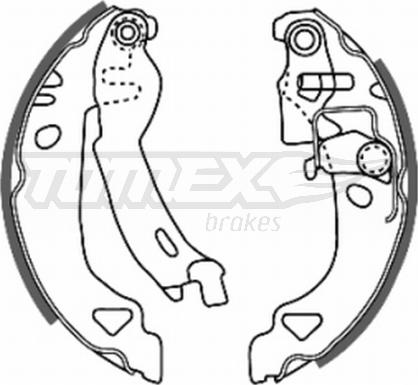 TOMEX brakes TX 20-28 - Комплект гальм, барабанний механізм avtolavka.club