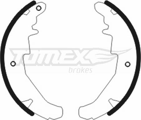 TOMEX brakes TX 20-76 - Комплект гальм, барабанний механізм avtolavka.club