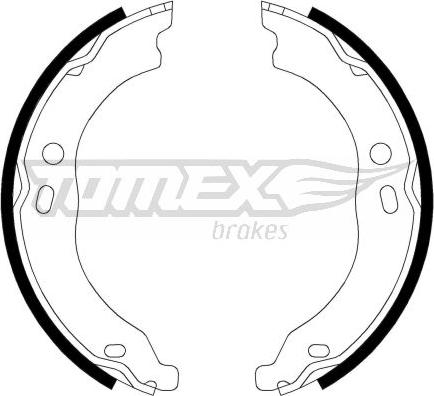 TOMEX brakes TX 21-99 - Комплект гальм, барабанний механізм avtolavka.club