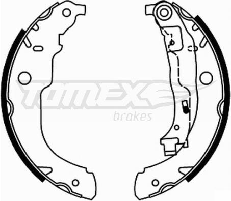 TOMEX brakes TX 21-96 - Комплект гальм, барабанний механізм avtolavka.club