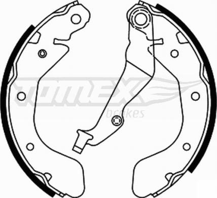 TOMEX brakes TX 21-93 - Комплект гальм, барабанний механізм avtolavka.club