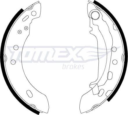 TOMEX brakes TX 21-47 - Комплект гальм, барабанний механізм avtolavka.club