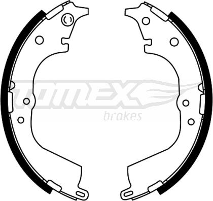TOMEX brakes TX 21-55 - Комплект гальм, барабанний механізм avtolavka.club