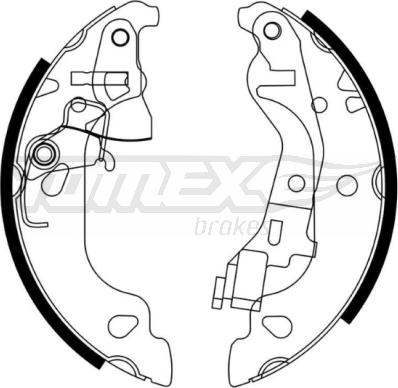 TOMEX brakes TX 21-58 - Комплект гальм, барабанний механізм avtolavka.club