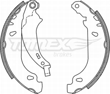 TOMEX brakes TX 21-52 - Комплект гальм, барабанний механізм avtolavka.club