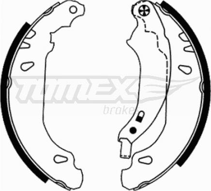 TOMEX brakes TX 21-65 - Комплект гальм, барабанний механізм avtolavka.club