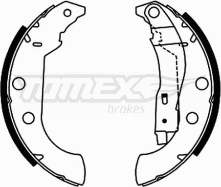 TOMEX brakes TX 21-67 - Комплект гальм, барабанний механізм avtolavka.club