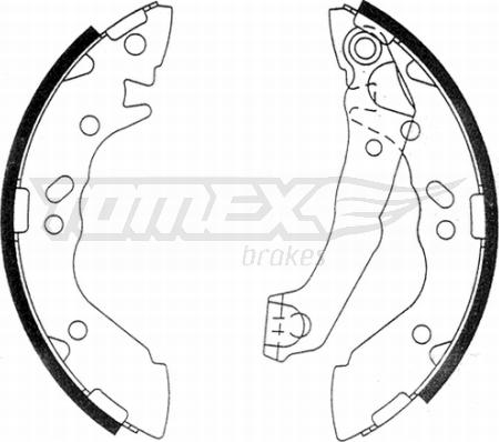 TOMEX brakes TX 21-14 - Комплект гальм, барабанний механізм avtolavka.club