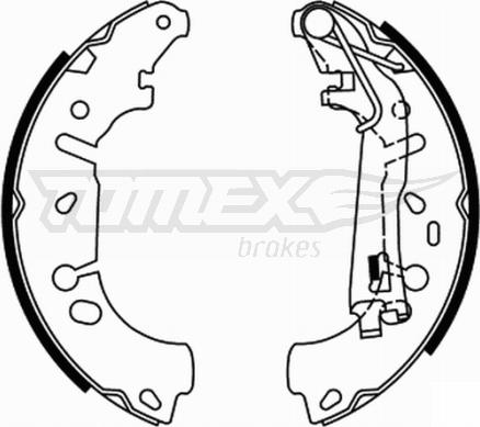 TOMEX brakes TX 21-85 - Комплект гальм, барабанний механізм avtolavka.club