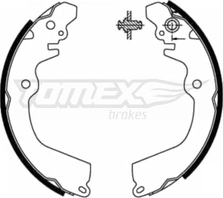 TOMEX brakes TX 21-81 - Комплект гальм, барабанний механізм avtolavka.club