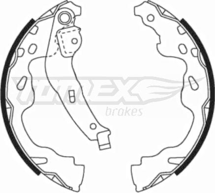 TOMEX brakes TX 21-82 - Комплект гальм, барабанний механізм avtolavka.club