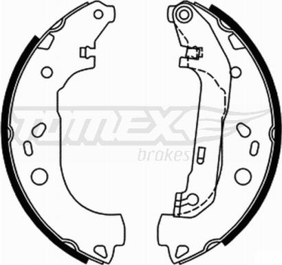 TOMEX brakes TX 21-87 - Комплект гальм, барабанний механізм avtolavka.club