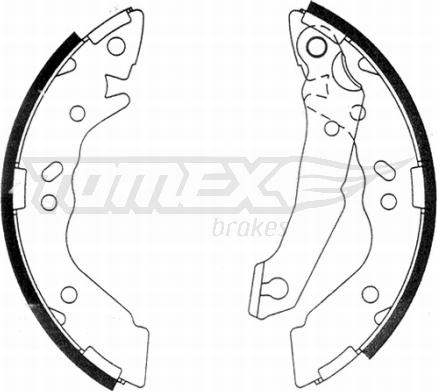 TOMEX brakes TX 21-36 - Комплект гальм, барабанний механізм avtolavka.club