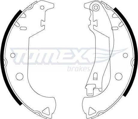 TOMEX brakes TX 21-30 - Комплект гальм, барабанний механізм avtolavka.club