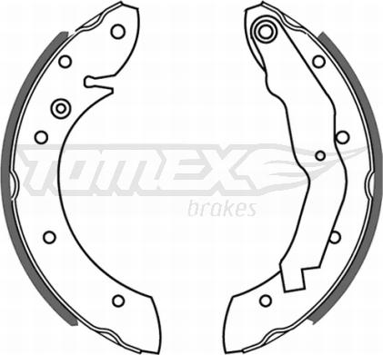 TOMEX brakes TX 21-33 - Комплект гальм, барабанний механізм avtolavka.club