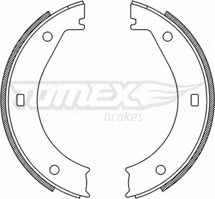 TOMEX brakes TX 21-25 - Комплект гальм, барабанний механізм avtolavka.club