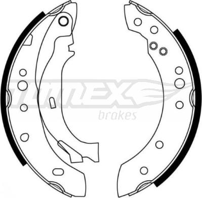 TOMEX brakes TX 21-27 - Комплект гальм, барабанний механізм avtolavka.club
