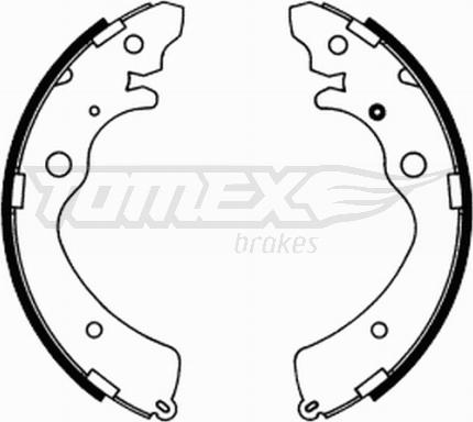 TOMEX brakes TX 21-74 - Комплект гальм, барабанний механізм avtolavka.club