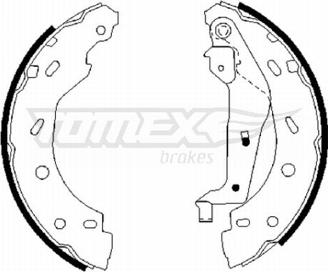 TOMEX brakes TX 21-75 - Комплект гальм, барабанний механізм avtolavka.club