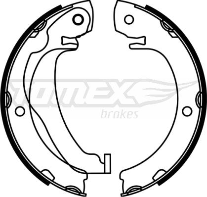 TOMEX brakes TX 23-05 - Комплект гальм, барабанний механізм avtolavka.club