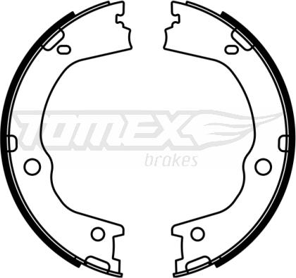 TOMEX brakes TX 23-06 - Комплект гальм, барабанний механізм avtolavka.club