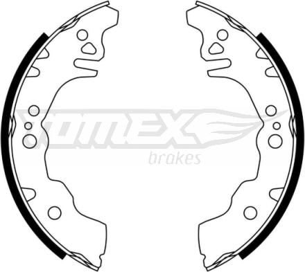 TOMEX brakes TX 23-08 - Комплект гальм, барабанний механізм avtolavka.club